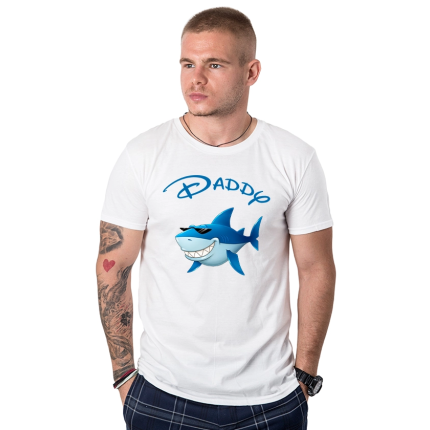 majka-teniska-daddy-shark-cooltee