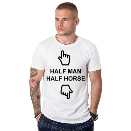 mujka-teniska-halfman-half-horse-cooltee