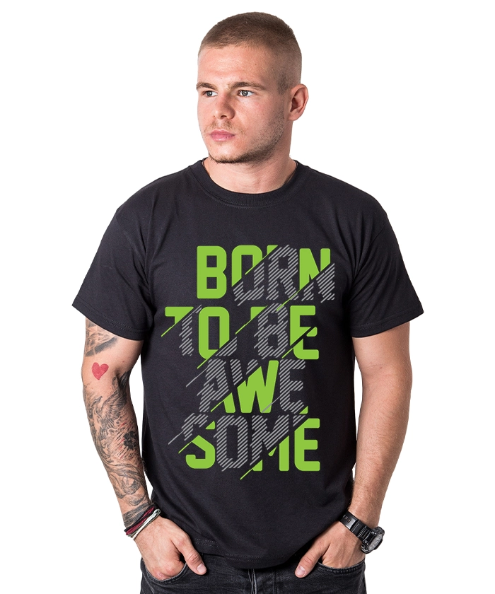mujka-teniska-born-to-be-awesome-cooltee