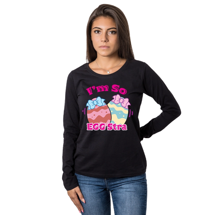 damska-bluza-s-dulug-rukav-i-am-so-eggstra-cherna-cooltee