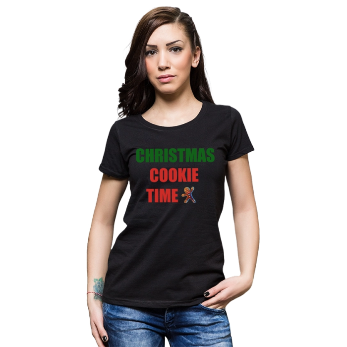 damska-koledna-teniska-christmas-cookie-time-cooltee