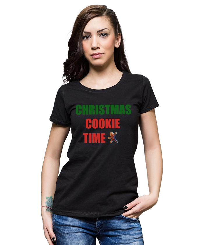 damska-koledna-teniska-christmas-cookie-time-cooltee