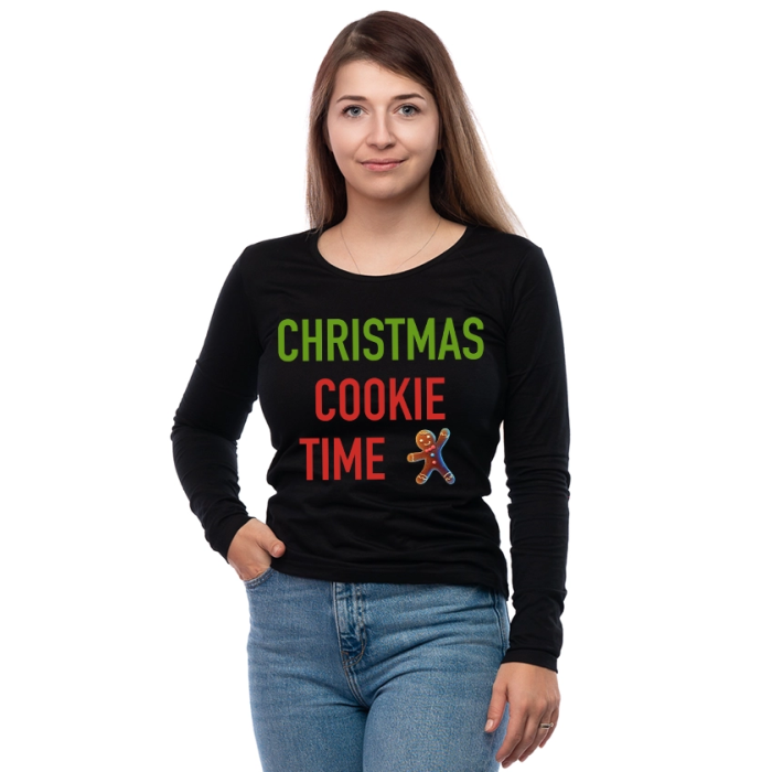 damska-bluza-s-dulug-rukav-christmas-cookie-time