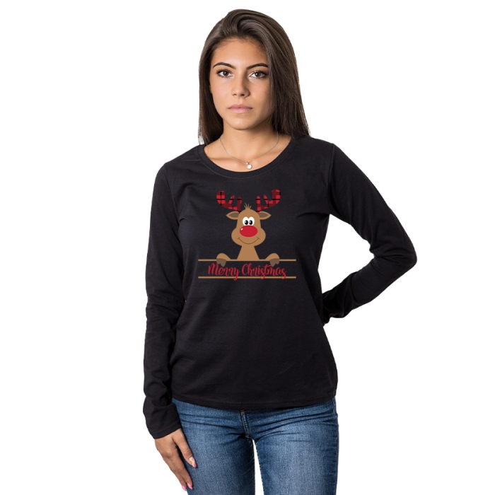 damska-bluza-merry-christmas-cherna-cooltee