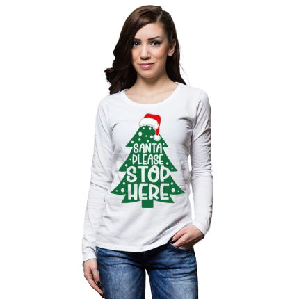 damska-bluza-s-dulug-rukav-bqla-santa-please-sto-here-cooltee