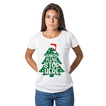 damska-teniska-santa-please-stop-here-cooltee