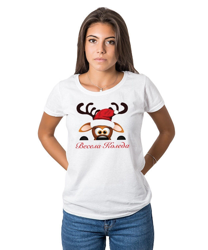 damska-teniska-merry-christmas-deer-cooltee-4