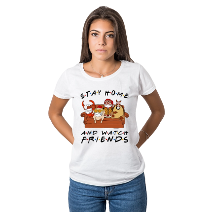damska-teniska-stay-at-home-and-watch-friends0cooltee