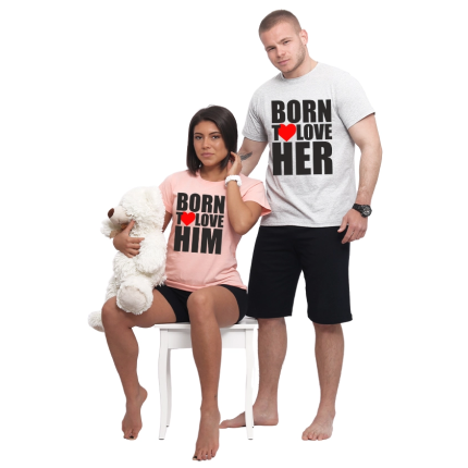 pijami-za-dvoiki-s-kus-rukav-born-to-love-him-her-cooltee
