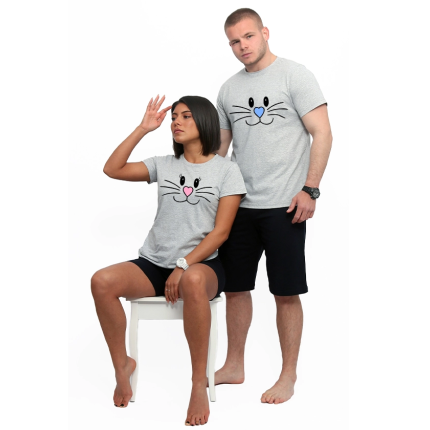 pijami-za-dvoiki-s-kus-rukav-bunny-faces-cooltee-2
