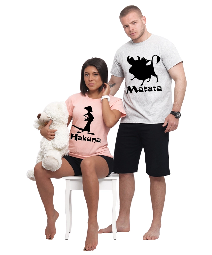 pijami-za-dvoiki-s-kus-rukav-hakuna-matata-cooltee