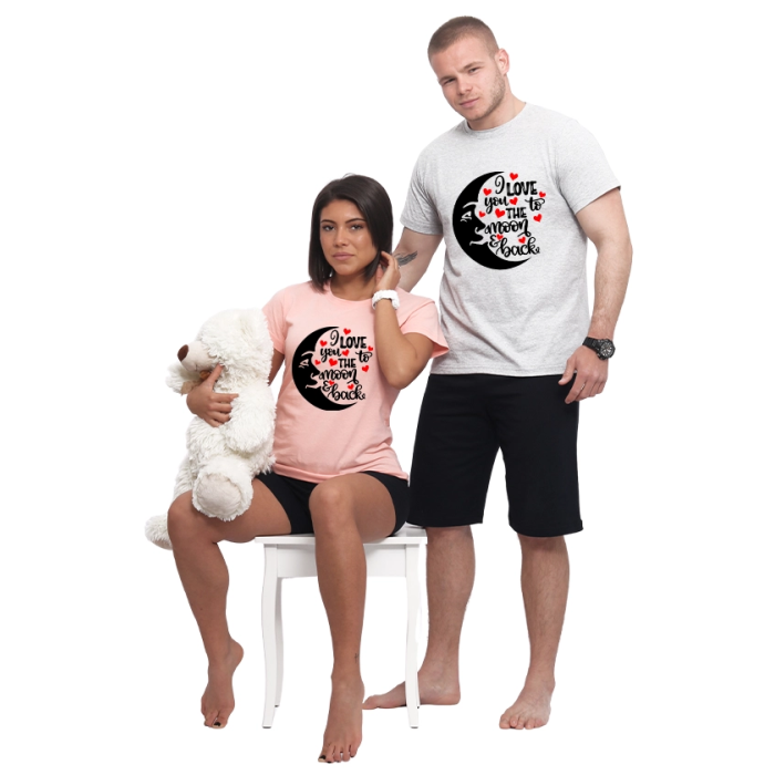 pijami-za-dvoiki-s-kus-rukav-love-you-to-the-moon-and-back-cooltee