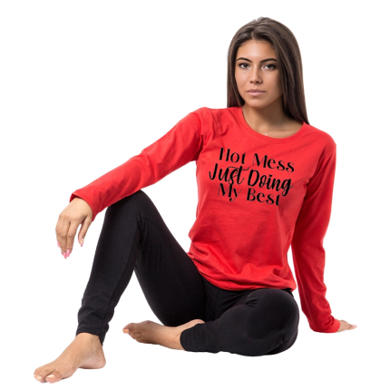 hot-mess-chervena-damska-pijama-cooltee