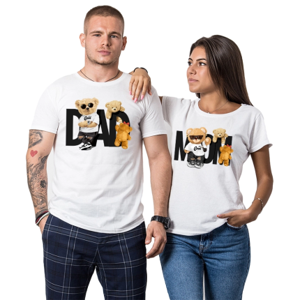 teniski-za-dvoiki-cool-teddy-bear-dad-mom-cooltee