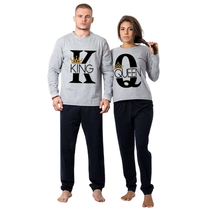 pijami-za-dvoiki-s-dulug-rukav-king-queen-cooltee