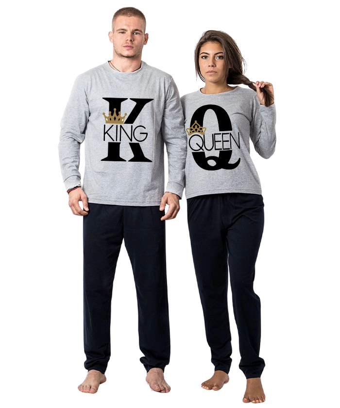 pijami-za-dvoiki-s-dulug-rukav-king-queen-cooltee