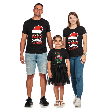 komplekt-semeini-teniski-mama-papa-claus-little-elf-cooltee