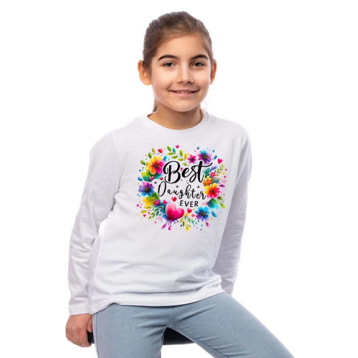 detska-bqla-bluza-s-dulug-rukav-best-daughter-ever-cooltee